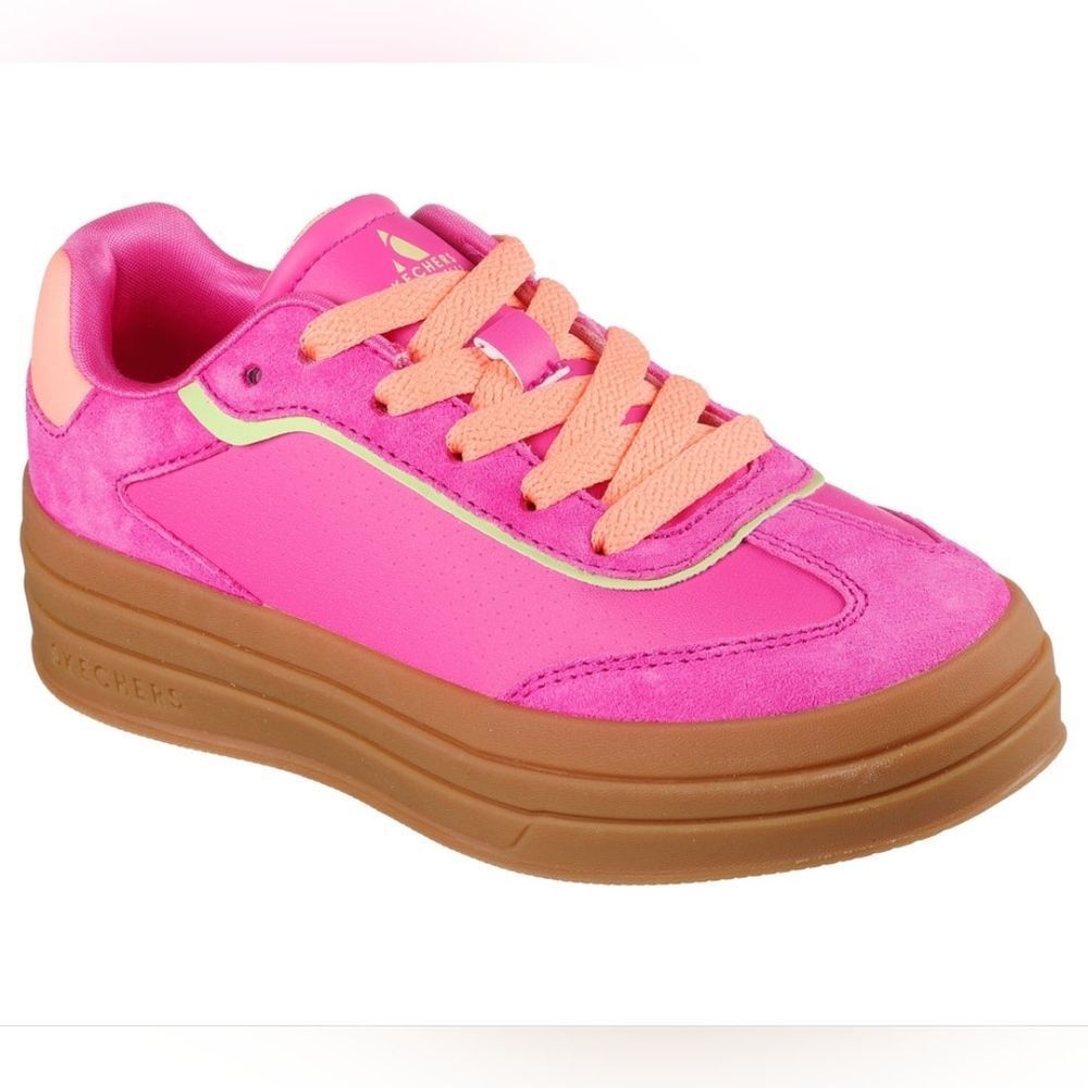 🔥NWT Skechers Hot Pink Street Zinger Lift Shoes Youth Size 3